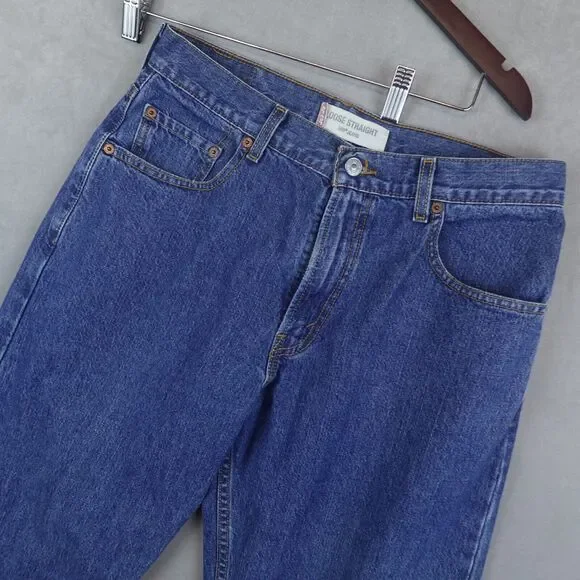 Levi's 569 Jeans Mens 30x32 Blue Denim Loose Straight Fit - Picture 3 of 12